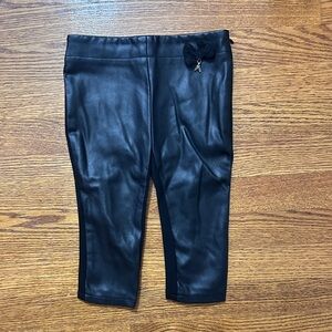 Patrizia Pepe Black Leather Look Pants